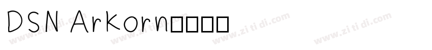 DSN ArKorn字体转换